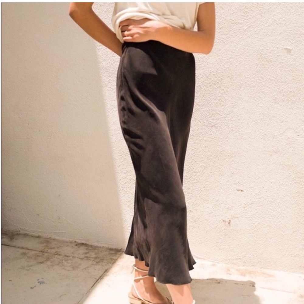 Ozma Grace Slip Skirt in Black